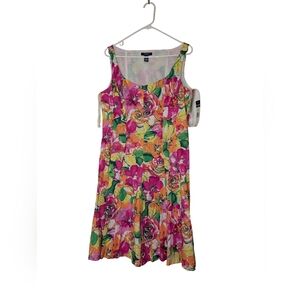 Chaps Multicolor Cotton Blend Dress